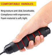 Jump Rope, Ball Bearings Tangle-Free Rapid Speed Cable Skipping Rope, Adjustable Jumping Ropes for Men, Women and Kids - 2 Pack