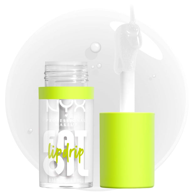NYX PROFESSIONAL MAKEUP Fat Oil Lip Drip, Moisturizing Lip Oil Gloss, Vegan Tinted Formula, Up to 12 HR Hydration - Missed Call (Sheer Pink)