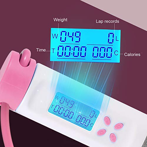Jump Rope, Digital Weighted Handle Workout Jumping Rope with Calorie Counter for Training Fitness, Adjustable Exercise Speed Skipping Rope for Men, Women, Kids, Girls
