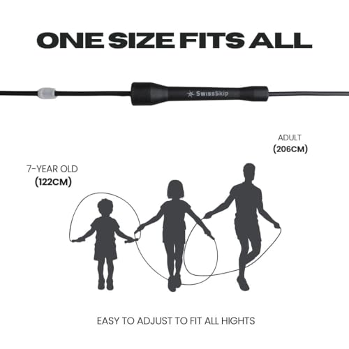 Speed Jump Rope by Dayan Kolev, 5mm PVC Skipping Rope, Great for Beginners and Advanced Athlets, Designed for Fitness, Cardio, Boxing & CrossFit, Adjustable length with Unbreakable Handles