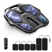 NURSAL EMS Foot Massager for Neuropathy, Electric Muscle Stimulator for Feet & Legs Circulation, TENS Unit for Feet with 6 Reusable Pads, Wireless Remote with 90 Adjustable Intensity Levels