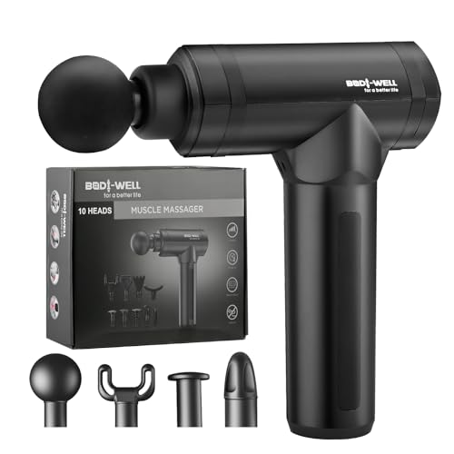 Massage Gun Deep Tissue - Back Muscle Massager w/High Torque Motor for Back Pain, Shoulder, Neck, Body, All Muscles Recover & Massage