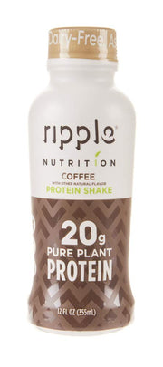 Ripple Plant Based Protein Shake Variety Pack | 20g of Quality Sourced Pea Protein, Calcium Rich | Shelf Stable | Vegan & Non GMO | Dairy, Soy, Nut, & Gluten Free | 12 Fl Oz Bottles (Pack of 12)