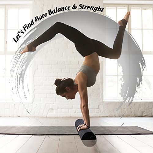 Yes4All High-Density EPP Half Round Back Roller Foam, Exercise Foam Roller for Yoga, Pilates & Stretching - 12, 18, 24, 36 inch