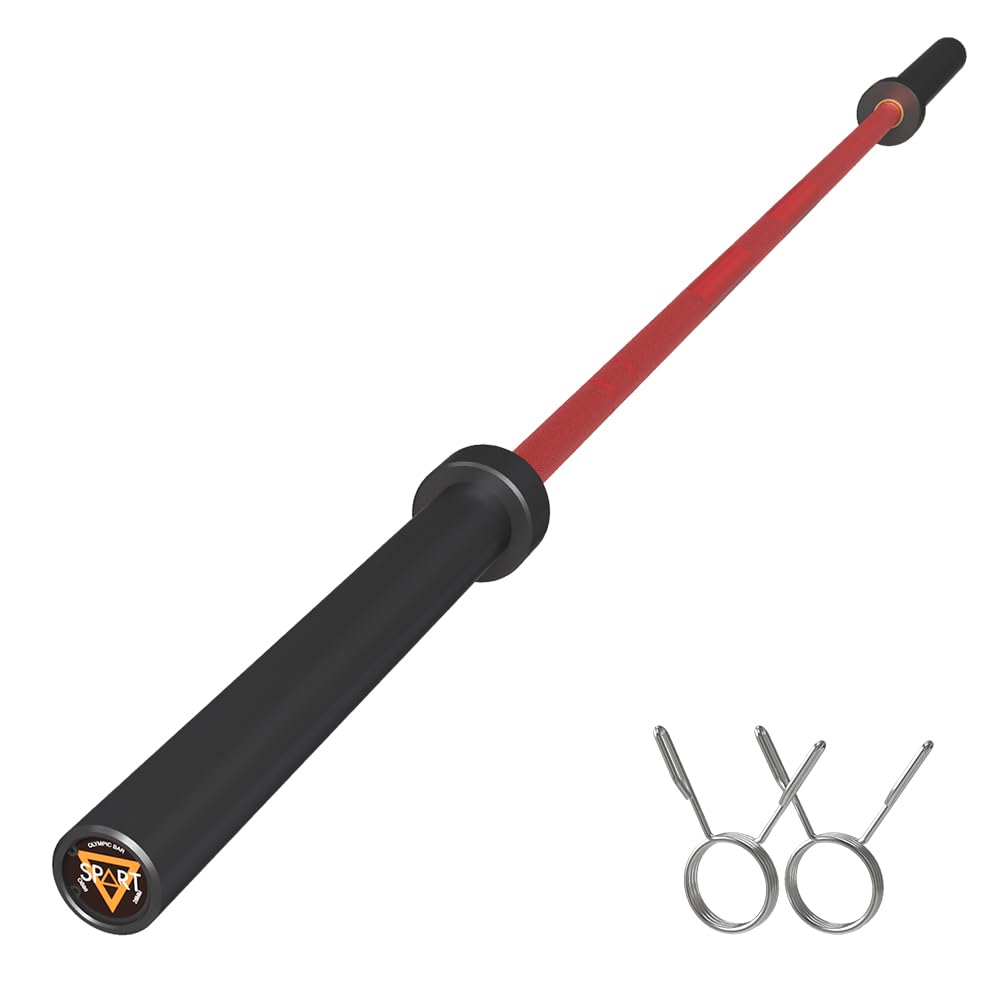 7FT Olympic Barbell Bar with Weight Plate Set Combo, Solid Olympic Bar with Bearings, 700Lbs Capacity Weight Bar for Home Gym Strength Training, Weightlifting, Powerlifting, Fit for 2" Olympic Plates
