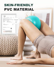 Trideer Pilates Ball 9 Inch, Small Exercise Ball with Exercise Guide for Yoga, Core Training, Physical Therapy, Balance, Stability, Stretching