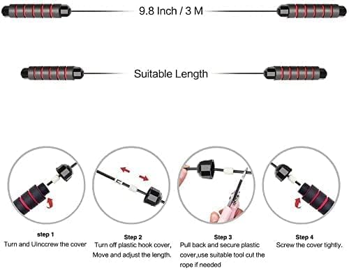 Jump Rope Skipping Rope for Kids,Men,Women, Speed Jump Rope for Exercise,Jump Rope for Fitness