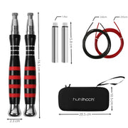 Speed Jump Rope - No-Screw Design, 360° Rotation, Non-Slip Silicone, Weighted, Includes 2 Handles, Portable Fitness Tool for Boxing