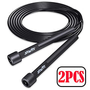 STARFIT Lightweight Jump Rope for Fitness and Exercise, Adjustable Jump Ropes with Plastic Handles, Cardio and Endurance Training, Jumping Rope for Workout