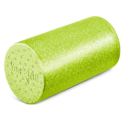 Yes4All High Density Foam Roller for Back, Variety of Sizes & Colors for Yoga, Pilates - Lime - 12 Inches