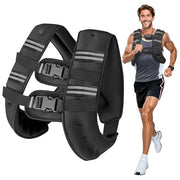 Weighted Vest for Woman Men,6lb/8lb/12lb/16lb/20Lb/25lb Weight Vest with Reflective Stripe Adjustable Buckle Strap Back Pocket Workout Strength Training Walking Jogging Running