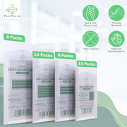 Sterile Skin Wound Closure Strips 202ct in 44pks - Improved Healing, Reinforced Design, Latex Free, Adhesive Backed, Optimal for Lacerations, Incisions, Sutures, 3x75,6x38,6x75,12x100mm