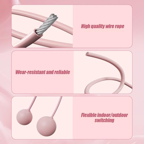 Skipping Rope with Counter (Gravity Ball with/without Rope), Cordless Jump Rope Smart Skipping Rope (Black)