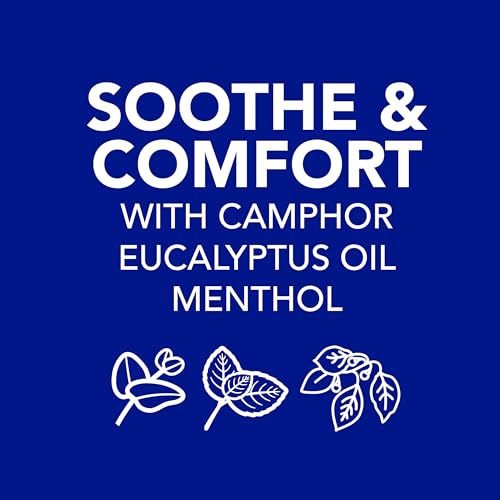 Vicks VapoRub Advanced Plus, Powerful Cough Suppressant, Topical Chest Rub & Analgesic Ointment, Medicated Vicks Vapors, Fast Cough Relief, 2.82oz x 2