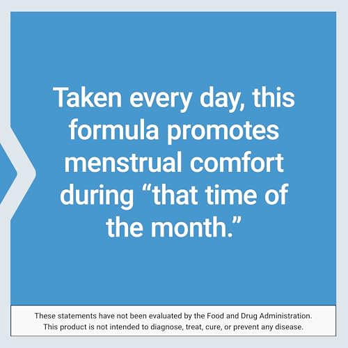 Life Extension Daily PMS Relief, Menstrual Comfort Supplement, PMS-Related Cramps, Lower Back discomfort, Mood, Ginger, Magnesium, B6, Gluten-Free, Non-GMO, 60 Capsules