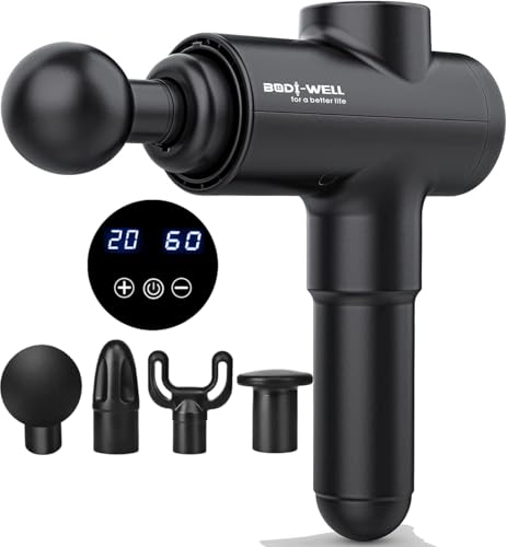 Massage Gun Deep Tissue - Back Muscle Massager w/High Torque Motor for Back Pain, Shoulder, Neck, Body, All Muscles Recover & Massage