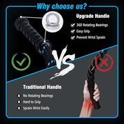 Supertrip Upgraded Weighted Jump Rope for Fitness Men Women Second Generation 360 Rotating Handles, 3.21LBS 3.38LBS 3.41LBS Polyester Heavy Skipping Rope for Exercise Workout Equipment