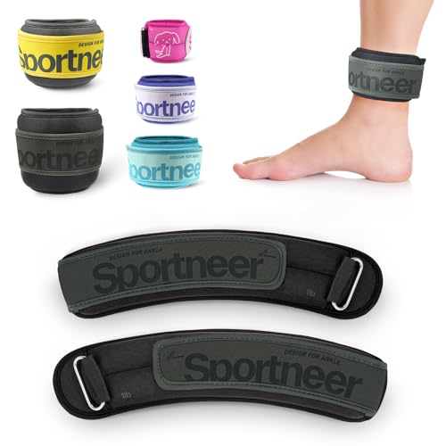 Sportneer Ankle Weights 0.5/1/2/3/5 LBS 1 Pair Wrist Leg Arm Weights for Women Men Kids Child with Adjustable Straps, Strength Weighted for Jogging Running Walking Fitness Gym Workout