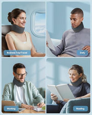 Neck Brace for Sleeping, For Relief Neck Pain and Provide Support Soft Cervical Collar, Neck Support Keep Vertebrae Stable & Aligned Relief of Cervical Spine Pressure Gray (Medium Size)