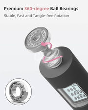 YOTTOY Skipping Ropes for Adults -Cordless Counter Jump Rope with Large Cordless Ball-Weighted Jump Rope for Women with LCD Display