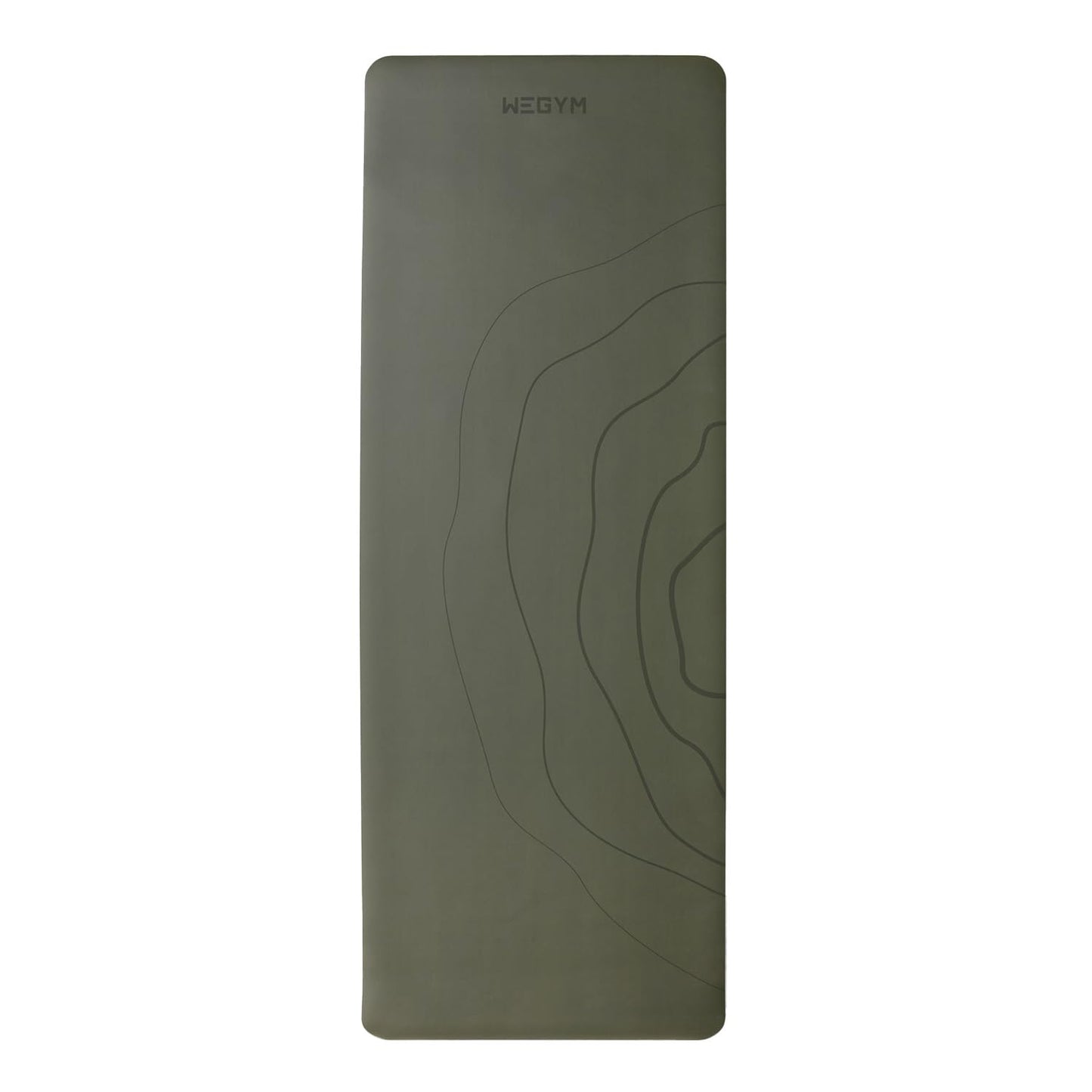 4mm Cushioned Exercise Mat for Yoga & Pilates - Anti Slip, Polyurethane with Suede Top & Carrying Strap