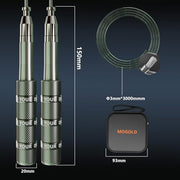 Speed Jump Rope - Tangle-Free Foldable Grip Skipping Rope for Fitness, Boxing & Cardio - Durable PVC Cable for Men Women