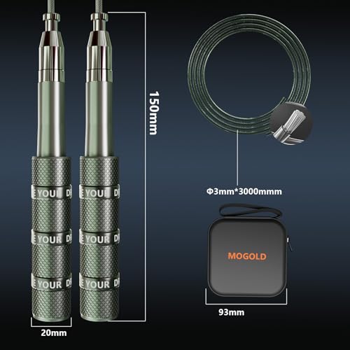 Speed Jump Rope - Tangle-Free Foldable Grip Skipping Rope for Fitness, Boxing & Cardio - Durable PVC Cable for Men Women