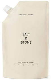 Salt & Stone Body Wash with Antioxidants for Deep Moisture | For Women & Men, Sulfate, Paraben, & Dye Free, Leaving Skin Soft and Hydrated - 15.2 fl oz