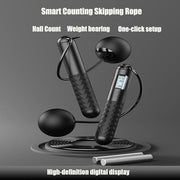 Skipping Rope with Counter, Cordless Jump Rope, Weighted Jump Rope, Adjustable Digital Counting Jumps Ropes for Lose Weight, Burn Calories