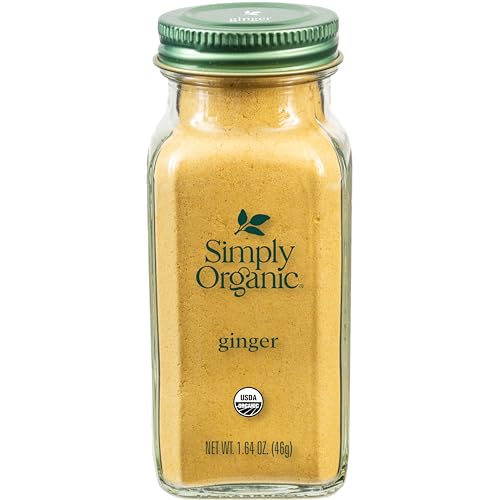Simply Organic Ground Ginger Root, 1.64 Ounce, Non ETO, Non Irradiated, Non GMO, Complements Both Sweet & Savory Dishes