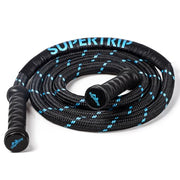 Supertrip Upgraded Weighted Jump Rope for Fitness Men Women Second Generation 360 Rotating Handles, 3.21LBS 3.38LBS 3.41LBS Polyester Heavy Skipping Rope for Exercise Workout Equipment
