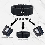 Silicone Adjustable Weighted Belt for Men & Women – DIY Weighted Walking & Exercise Belt with Removable Weights – Gym, Strength Training, Yoga, Hiking – Free Weight Adjustment for Wrist & Ankle