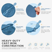 Vivicreate Cast Iron Tortilla Press Dough Flour Tortilla Rotis Quesadilla Maker Prensa para tortillas de hierro fundido 8 inch NO-SLIP