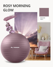Trideer Yoga Ball – Anti-Burst Exercise Ball for Pregnancy, Office, Birthing, Stretching & Core Workout – Home Gym & Therapy