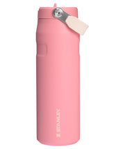 Stanley IceFlow Flip Straw 2.0 Water Bottle 24 oz | Built-In Straw for Travel and Sports | Lightweight and Leak Resistant | Insulated Stainless Steel | BPA-Free | Pink Mesa