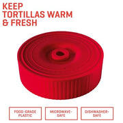 Uno Casa Cast Iron Tortilla Press 8 Inch with Tortilla Warmer - Bundle of Pre-seasoned Quesadilla, Roti and Pataconera Maker With Taco Shell Warmer including 100 Pcs Parchment Paper