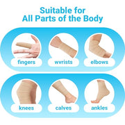 OK TAPE Elastic Adhesive Tape Bandage Tape Wrap - 4 Rolls, Flexible Stretch Bandages for Sports Ankle, Knee and Wrist Sprains (Beige,2 Inch Wide)