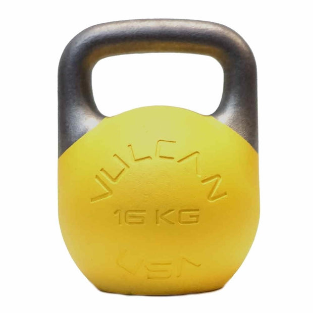 Vulcan Competition Kettlebell – Ergonomic Steel Design with 35mm Wide Grip Handle | Ideal for Strength Training and Workouts | Suitable for All Hand Sizes