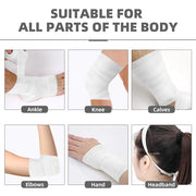 OK TAPE Pre Wrap Tape (4-Rolls) - Athletic Foam Underwrap for Sports, Protect for Ankles Wrists Hands and Knees, 2.75 Inches x 30 Yards - Black/Pink/Beige/White