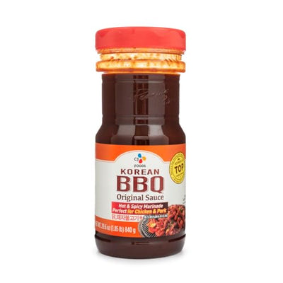 (Hot&Spicy) CJ Korean BBQ Original Sauce Chicken & Pork Marinade 29.6 Ounce (1)