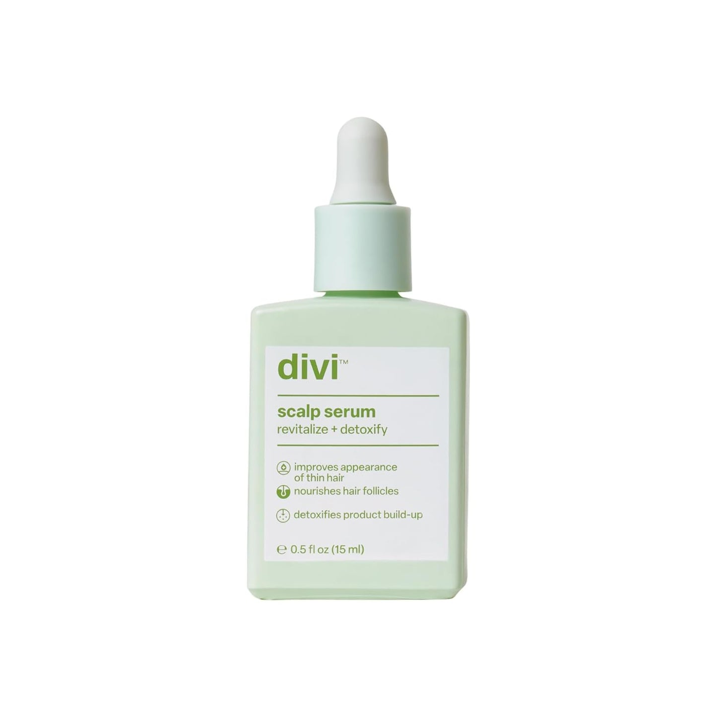 Divi Scalp Serum for Thinning Hair Clinically Tested, Nourishing Formula with Amino Acids, Caffeine & Rosemary Oil Promotes Healthy Scalp & Fuller-Looking Hair, Reduces Oil & Product Buildup