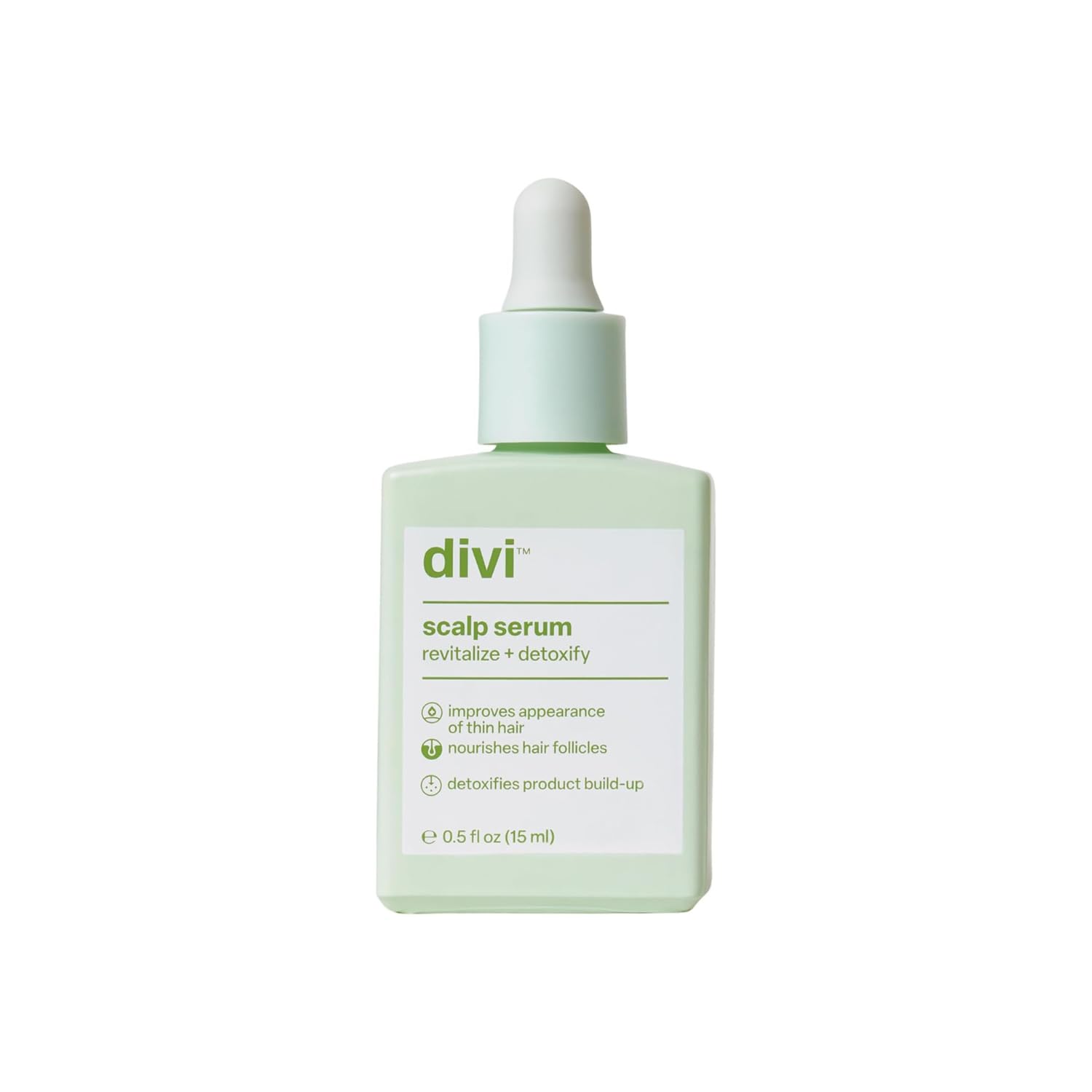 Divi Scalp Serum for Thinning Hair Clinically Tested, Nourishing Formula with Amino Acids, Caffeine & Rosemary Oil Promotes Healthy Scalp & Fuller-Looking Hair, Reduces Oil & Product Buildup