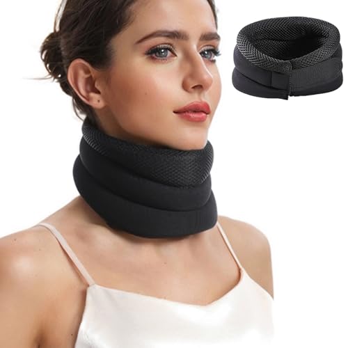 KKINYAS Neck Support for Snoring，Breathable Anti-Snoring Neck Brace，Adjustable Soft Foam Support – Perfect for Sleep, Home, Travel & Office (Men & Women)