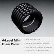 Mobility Pack, 6-Piece Workout Set - at Home & On-The-Go Exercise Recovery Tools - Foam Roller, Extended Performance & Mini Resistance Band, Massage Tool & Carry Case with Clip