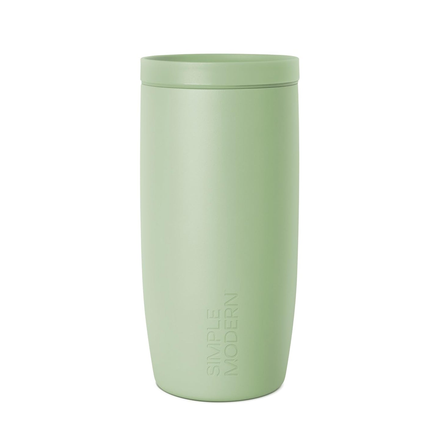 Simple Modern Travel Coffee Mug Tumbler with 360° Lid | Ceramic-Lined Insulated Stainless Steel Cold Brew Iced Coffee Cup Thermos | Gift for Women Men Her Him | Voyager Signature | 16oz | Almond Birch