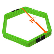 Yes4All Hex Agility Rings/Speed Rings with Carrying Bag – Hexagon Rings, Agility Hurdles for Agility Footwork Training