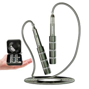 Speed Jump Rope - Tangle-Free Foldable Grip Skipping Rope for Fitness, Boxing & Cardio - Durable PVC Cable for Men Women