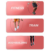 Speed Jump Rope - 360° Swivel Ball Bearing - Adjustable steel coated rope-Aluminum Anti Skipping Handle -Fitness Training Boxing Sports Exercises -Suitable for Kids and Adults