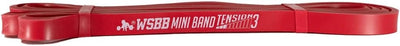 Westside Barbell Red Mini Resistance Band | Level 3, Premium Powerlifting Bands for Strength Training, Speed Work, and Mobility – Heavy-Duty Exercise Bands for Gym, Home & Rehab Use