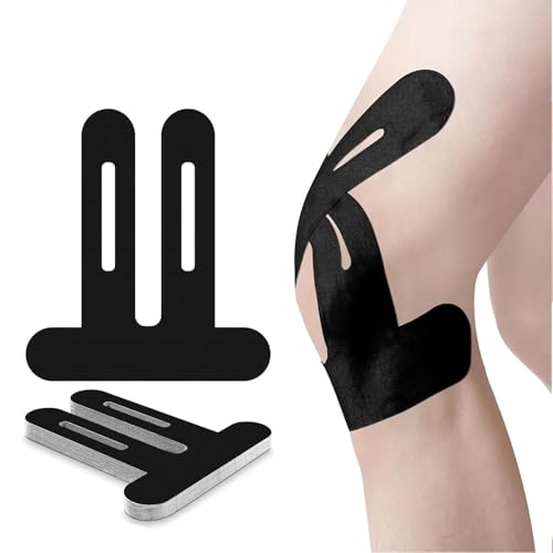 Precut Kinesiology Knee Tape Hypoallergenic Athletic for Knee Pain Knee Tape for Knee Pain Relief Pre Cut Knee Support & Stability, Pain Relief – Breathable